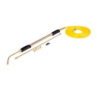 Multirex pulvérisateur Manuel Haute portée 10 m, sans électricité, Aspiration Externe, Tuyau 4 m, Lance 60 cm, 7 Buses, Laiton et Joints Viton pour démoussage toitures façades et Jardin.