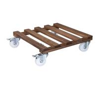 Multi Rouleaux Géant 45 x 45cm Capacité 250kg Bois Transport Plantes Meuble