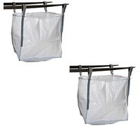 MULTISAC. 2 Big Bag 90x90x90cms. FIBC 1000 KG Idéal pour la gestion des débris, la pêche, le transport en zone aride, etc.
