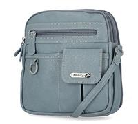 MultiSac North South Mini sac à bandoulière avec fermeture éclair sur tout le pourtour, denim clair, denim clair