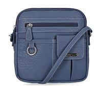 MultiSac North South Mini Zip Around Crossbody Bag, Bandoulière Femme, Denim