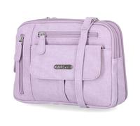 MultiSac Zippy Triple Compartment Crossbody Bag, Cross Body Femmes, Lavande numérique