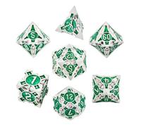 Multisided Metal Game Dice Set - 7X Colorful Large Dice for Board Games, Party gameng, RPG Sesions, Fantasy rolplay, Kids Games, Collectible Dice for Dungeons, Family Gatherings, Game Nigh