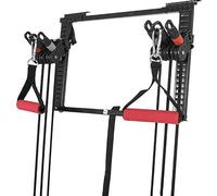 Multistation de fitness pour porte avec poulies et élastiques - Gym complet à la maison, facile à installer, idéal pour tonifier les jambes, les bras et le dos - Entraînez-vous à n'importe quelle