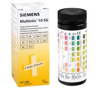 Multistix 10 SG Bandes de test pour analyse urine - 100 Pcs - 10 Paramètres complets - pH, Protéines, Glucose, Cétones, Bilirubine, Urobilinogène, Hémoglobine, Nitrite, Leucocytes, Densité (100)
