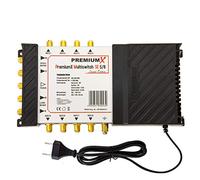 Multiswitch PremiumX PXMS 5/8 avec alimentation Multiswitch 1 SAT pour 8 participants Distributeur satellite Digital HDTV FullHD 4K UHD 8K