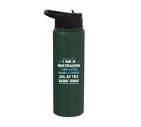 Multitâche que je peux écouter, ignorer, oublier tout en même temps Stainless Steel Insulated Water Bottle