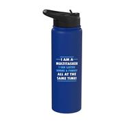Multitâche que je peux écouter, ignorer, oublier tout en même temps Stainless Steel Insulated Water Bottle