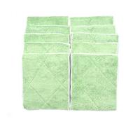 Multitanks Lot de 10 Lavettes Microfibres en Bambou 25x20cm, nettoie Toutes Les Surfaces sans Trace