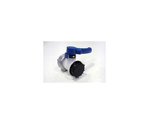 Multitanks Vanne papillon 2 pouces avec écrou de 70mm pour cuve ibc 1000 litres
