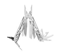 Multitool Badger Outdoor Viper 19 en 1, acier inoxydable, deux lames, pinces, ciseaux, lime, tournevis, mètre, réfléchissants, outil EDC avec étui, pour le camping, la survie, la randonnée