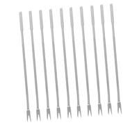 Multitools Lot de 10 fourchettes à fruits de mer en acier inoxydable pour éplucher les crabes, les écrous, les fruits de mer, les outils de noix et de homard, pince de crabe, outils ménagers