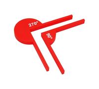 Multiunction Rapporteur d'angles Règle de mesure avec marquage mathématiques Aide à l'enseignement pour l'ingénierie Dessin Technique Mesure d'angle