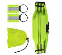 Multiurpose Ceinture de fitness élastique avec bandes réfléchissantes et accessoires amovibles Convient pour le cyclisme Équipement réfléchissant