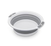 MultiValue Lavabo Pliable, Bassine Pliable Lavabo Cuvette de Lavage Ronde, LavaboPliable En Plastique avec Trous Cuvette de Lavage Portable Pour la Cuisine, l'Extérieur et Le Voyage