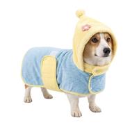 MultiValue Mignon Serviette Chien, Séchage Rapide Après Le Bain(Bleu, M) | Peignoir Chien, Séchage Rapide, Réglable, avec Fermeture à Scratch, pour la Natation et les Soins du Corps