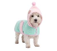 MultiValue Mignon Serviette Chien, Séchage Rapide Après Le Bain(Vert, S) | Peignoir Chien, Séchage Rapide, Réglable, avec Fermeture à Scratch, pour la Natation et les Soins du Corps