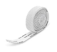 MultiValue Rubans autocollants en perles pour travaux manuels, rouleau d'autocollants en strass et perles en cristal, perles plates pour travaux manuels, téléphone, miroir, cadre photo, bricolage, décoration de fête de mariage (20 mm)