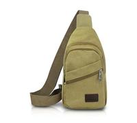 MultiValue Sac Bandoulière Homme, Stylé Sling Bag avec 4 Poches Sacoche Homme avec Peut Être Ajusté Épaule Adapté à la Randonnée