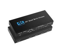 Multiviewer compatible 4K 4x1 1080P Quad Screen Multi Viewer Splitter Multi-Viewer Switcher transparent avec IR for PC