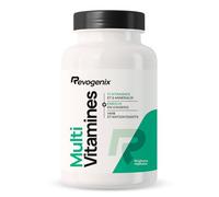 Multivitamines et Minéraux | 21 Nutriments dont Vitamines B12, C, D3, E, Zinc, Chrome | Enrichi en Ginseng, HMB et L-Tyrosine | Immunité, Énergie et Musculation | 90 Gélules Vegan | Revogenix