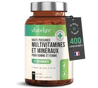 Multivitamines et Minéraux 400 Comprimés | Multivitamines Femme et Homme | Complement Alimentaire Vitamine Fatigue Intense, Immunité | Cure Vitamine Adulte Vitamines Minéraux et Compléments VitaBright