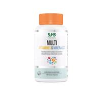Multivitamines et Minéraux - Calcium, Magnésium, Vitamine B1, B2, B3, B5, B6, B8, B9, B12, Vitamine C, Vitamine E, Zinc, Cuivre, Sélénium - 120 Gélules - SFB Laboratoires