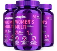 Multivitamines et Minéraux Femme - Complexe avec Vitamine A C D E B12, Biotine, Zinc | Complément Alimentaire Beauté & Bien-Être | Cheveux, Peau, Ongles | 60 Gélules Vegan Sans Gluten et OGM (3 Pack)