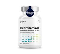 Multivitamines et Minéraux, 450 Comprimés (+1 An), Avec Zinc, Sélénium, Calcium, Biotine, Vitamines A, B1, B2, B3, B6, D3 et de la Vitamine C, Immunité, Fatigue, Muscles, Os et Peau