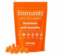 Multivitamines et Minéraux Gummies Goût Orange | 100% AJR, Vitamines A, B5, B6, B9, B12, C, D, E, Biotine, Iode et Zinc, Sans Sucres, Vegan, Sans Gluten, 60 gummies