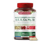 Super Diet - Complexe Multivitamines et Minéraux - Immunité et Fatigue - 150 gélules