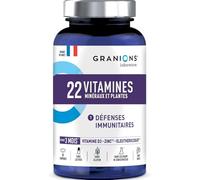 Laboratoire des GRANIONS – 22 vitamines, minéraux et plantes – Défenses immunitaires – 90 comprimés