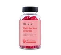 Gommes Multivitamines et Minéraux pour Enfants et Adultes, 120 Gummies | Goût Naturel Fraise | Avec 13 Vitamines et Minéraux | Sans Gélatine, Végétarien, Sans Gluten | Zenement