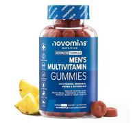 Multivitamines Hommes | 60 Gummies | 24 Vitamines & Minéraux | Novomins | Multivitamines Homme pour l’Immunité, le Métabolisme, la Santé des Os & des Muscles | Multivitaminés Végan & Sans Gluten