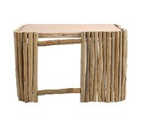Multizenic Petit abri en Bois pour Petits Animaux, Maison-abri pour Petits Animaux, cabane d’abri Respirante en Bois de Pommier pour Hamster avec Plateforme de Jeu, adaptée aux Cages de