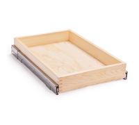 Mulush Organiseur de tiroir coulissant en bois à fermeture douce pour cuisine, assemblage du bas ou du côté 43,2 x 53,3 cm