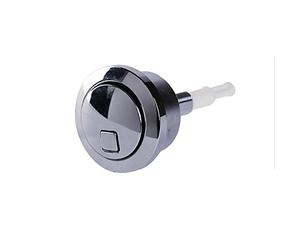 MULY Bouton De Chasse d'eau De Toilette, Pièce De Réparation De Remplacement De Réservoir De Bouton Poussoir De Toilette À Double Chasse d'eau Chromée Filetée