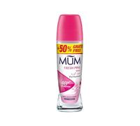 Mum Lot de 6 déodorants à bille parfumés Fresh Pink Rose, protection plus 48 heures, déodorant pour femme, sans alcool, anti-transpirant, végétalien, flacon en verre durable, parfum rose, 50 ml