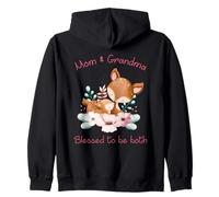 Mum & Grandma, Blessed to be Both - Mother's Day Cute Dear Sweat à Capuche