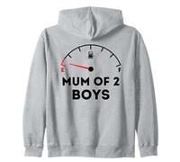 Mum of 2 Boys - Running on Empty - Funny Mother's Day Sweat à Capuche