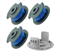 Mumaxun Bobine de fil de rechange RAC124 de 1,6 mm compatible avec débroussailleuse Ryobi ONE+ 18 V 24 V 40 V RLT1825 RLT1825Li RLT1825LL13 RLT1830H13 OLT1831S (3 bobines + 1 capuchon)