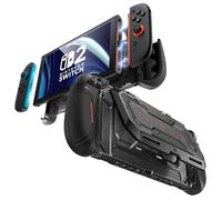 Mumba Coque pour Nintendo Switch 2 (2025) avec Support Rabattable [Titan] Protection Dockable Poignée Ergonomique [Joy-Con à Retrait Rapide] [Maintien 7 Cartes] Accessoires Étui pour Switch 2, Noir