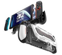 Mumba Coque pour Nintendo Switch 2 (2025) avec Support Rabattable [Titan] Protection Dockable Poignée Ergonomique [Joy-Con à Retrait Rapide] [Maintien 7 Cartes] Accessoires Étui pour Switch 2 (Blanc)