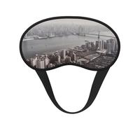 Mumbai City Masque de sommeil pour femmes, filles et hommes, masque doux et confortable avec sangle réglable pour les yeux, occultant, pour voyage, yoga, sieste, travail