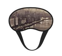 Mumbai City of Dreams Masque de sommeil pour homme et femme - Masque occultant pour le sommeil - Masque doux et respirant pour le sommeil, la sieste, le bureau