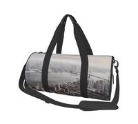 Mumbai City Sac de sport léger pour homme et femme en toile Noir Taille unique, Noir , Taille unique
