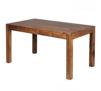 Mumbai Table de salle à manger, 140 x 80 x 76 cm, en bois massif Sheesham intemporelle, rectangulaire, table de salle à manger simple, grande table à manger en bois