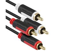 mumbi 14041 Câble de connexion Cinch Audio Stéréo, 2.00m, noir