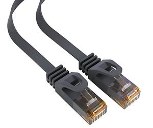 mumbi 26631 Cat.6 UTP Câble réseau de raccordement LAN Ethernet Patch avec connecteurs RJ-45, ultra plat 15.0m, noir