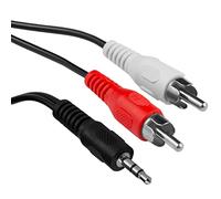 mumbi Câble jack 3,5 mm vers 2 x RCA mâles longueur 1,5 m